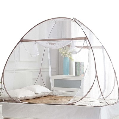 Outdoor Verão portátil cama de duas portas dossel Design dobrado Mosquito Net tenda para casa