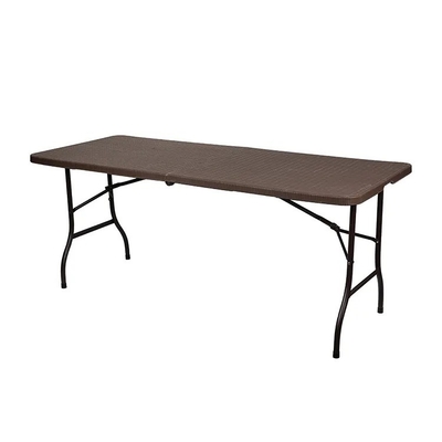 180*76*74cm mesa dobrável de rotão para mobiliário exterior retângulo banquete design