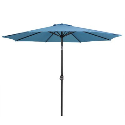 Estrutura estável guarda-chuva comercial para o exterior com inclinação e opções de cores personalizáveis