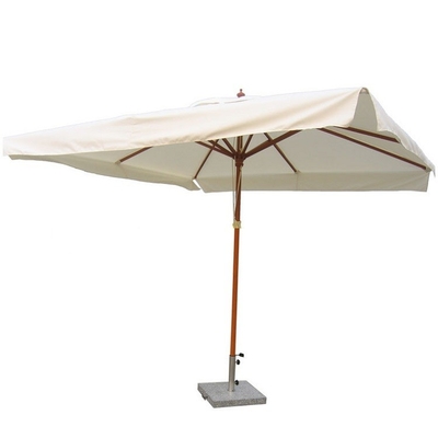 Guarda-chuva de madeira ao ar livre para o hotel Patio Café Camping em Modern Big White Square